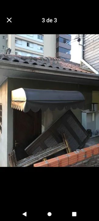 Toldo novo preto translucido 131 x121