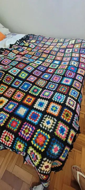 Colcha da vovó croche