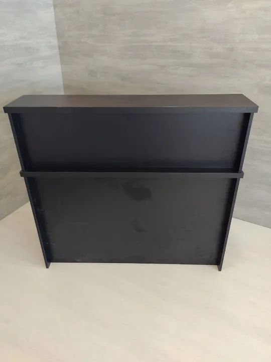 Balcão reto simples preto para atendimento - Foto 4