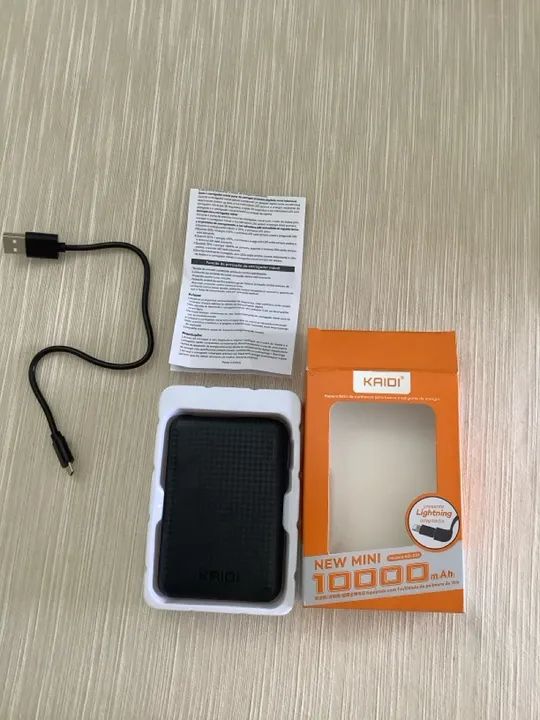 Mini power bank Kaidi 10000mha para iPhone e Sansung  - Foto 5