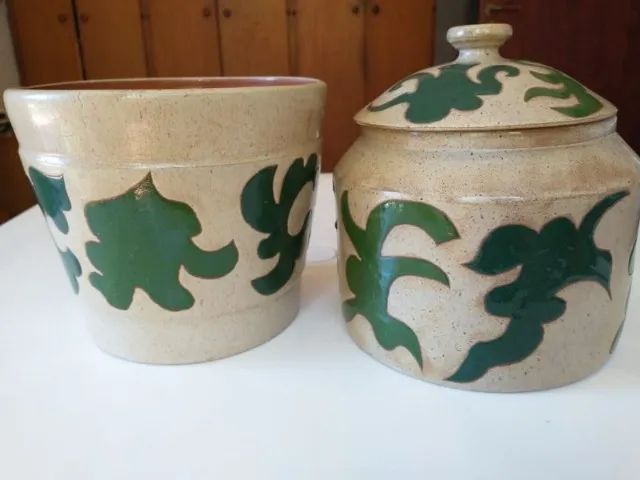 Bomboniere e cachepô, conjunto pintado à mão - Foto 4