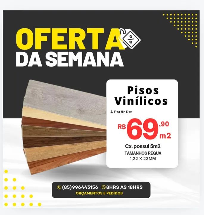 Pisos Vinílicos - Oferta da Semana