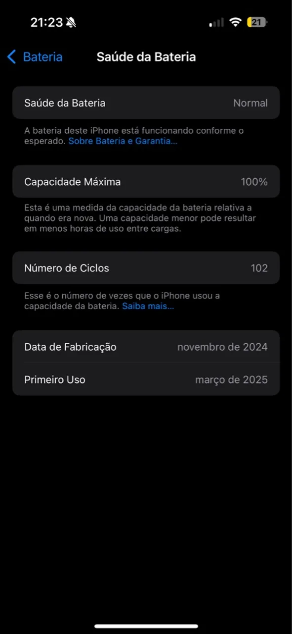 iPhone 16 128g 3 meses de uso