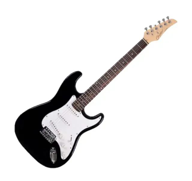 Kit Guitarra elétrica Condor RX-10 Stratocaster Preta com Cubo, Cabo e Capa - Foto 2