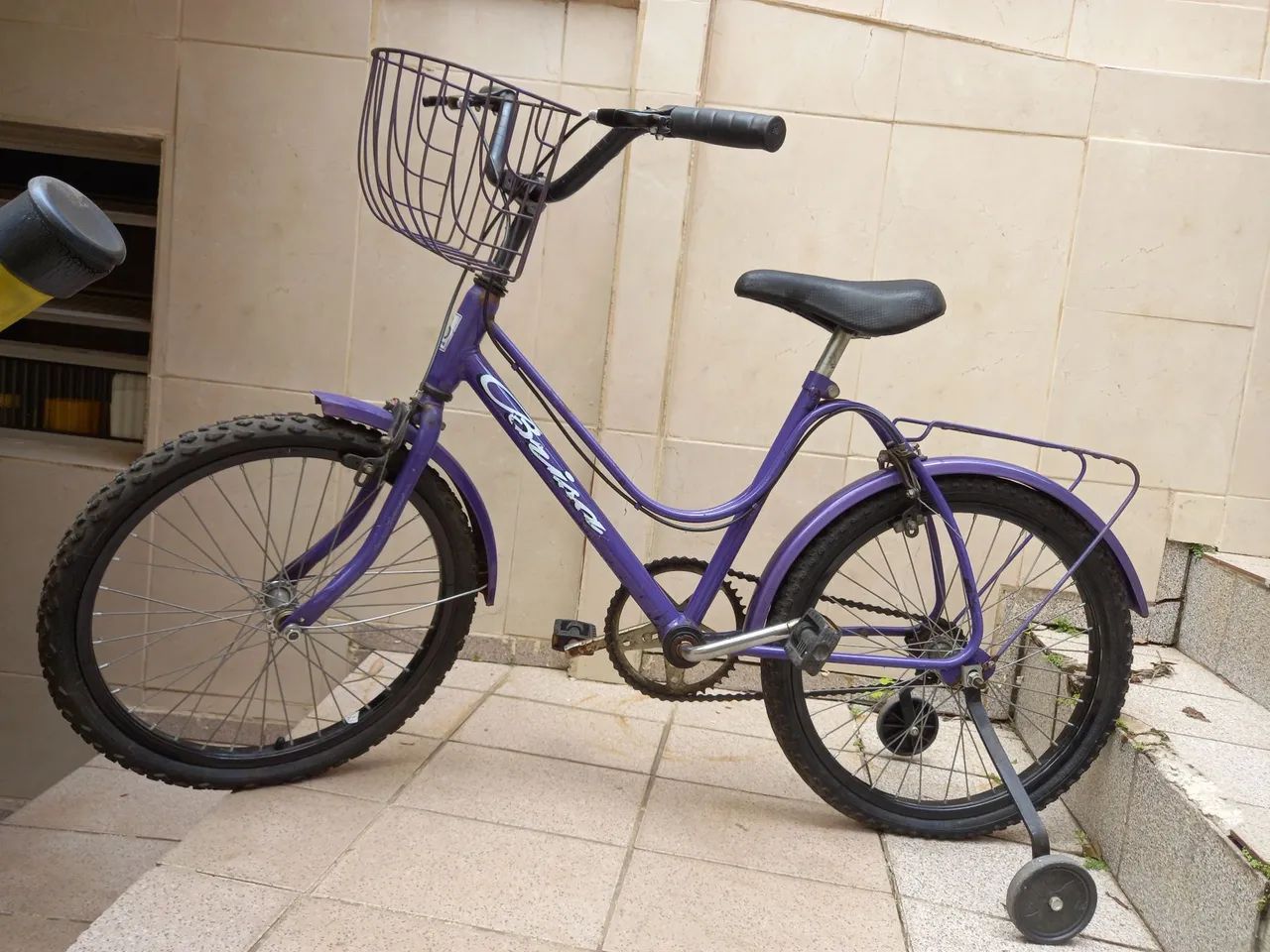Bicicleta monark Infantil Roxa com Cesta - Foto 2