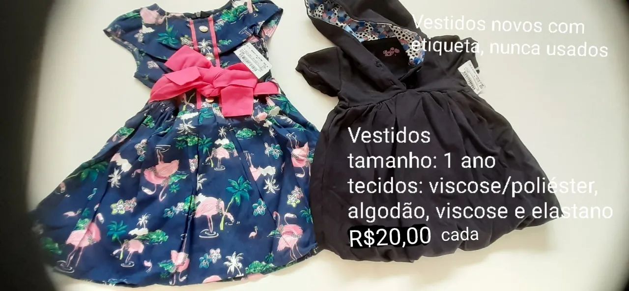 Vestidos infantis - novos com etiqueta