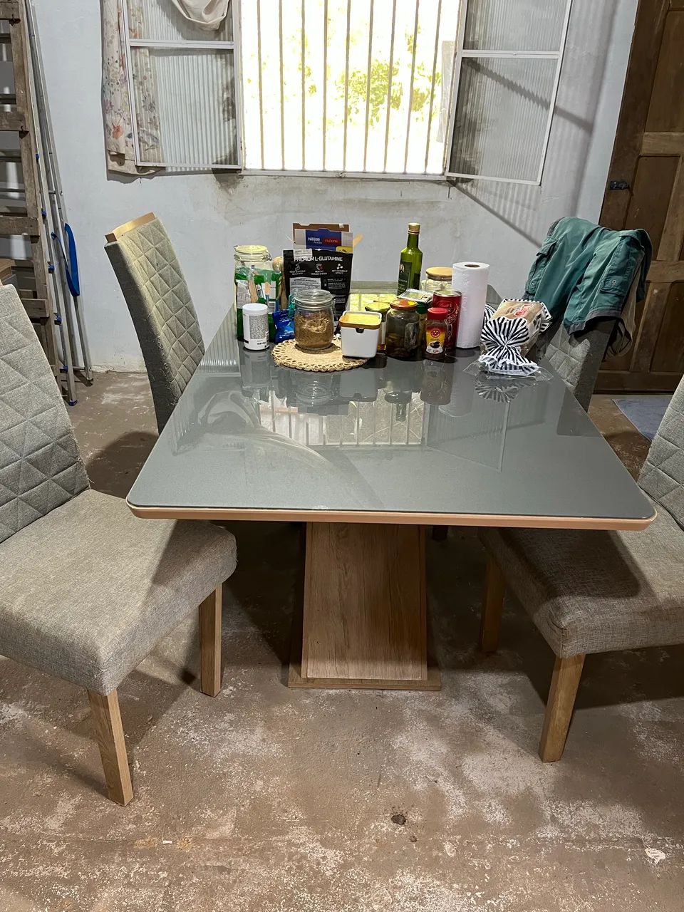 Mesa de jantar e cadeiras 64385925480833120