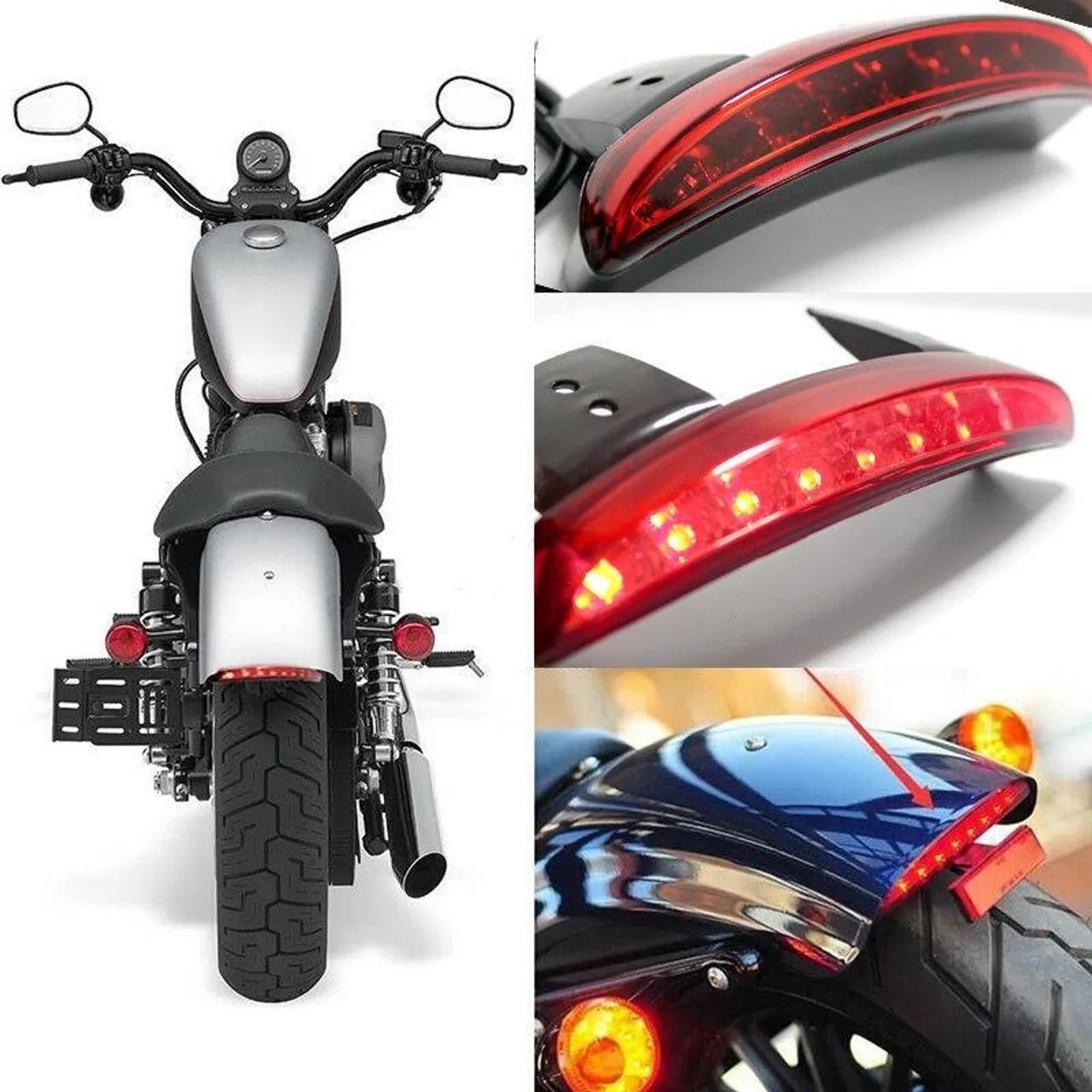 Lanterna freio paralamas Harley Davidson Sportster Iron - Foto 3