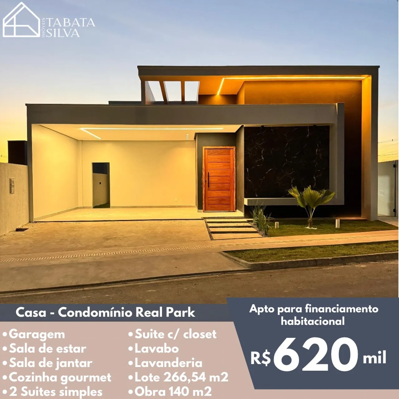 Casa com 3 Suítes - Condomínio Real Park