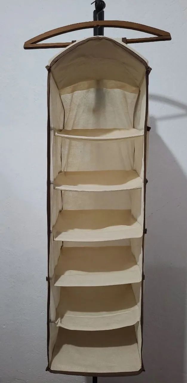 Sapateira Bege com 6 compartirmentos, bonito, em ótimo estado.  - Foto 5