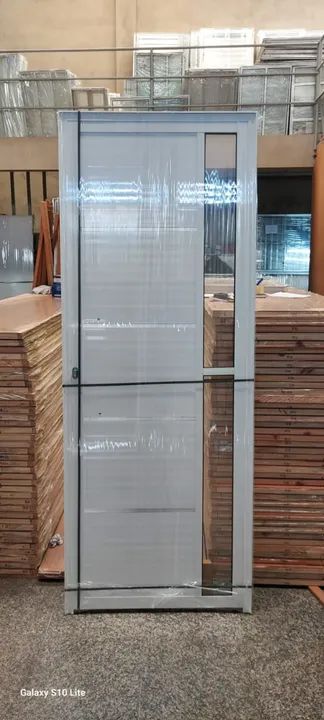 Porta de alumínio lambril branca 80cm - Mega oferta imperdível! - Foto 3