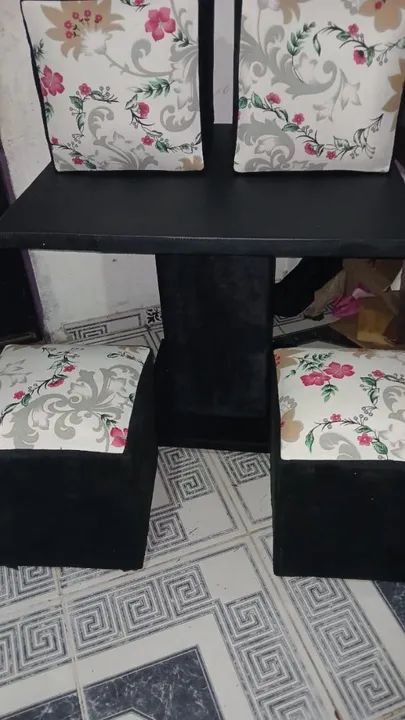 Mesa de Jantar Moderna Preta - Foto 5