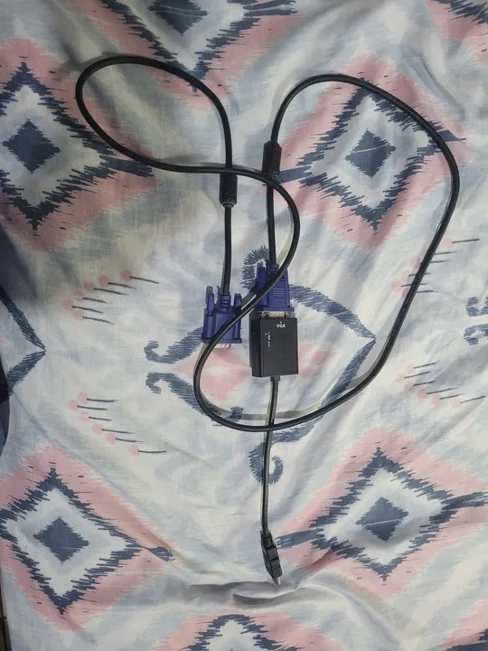Cabo VGA + adaptador HDMI (novos) - Foto 2
