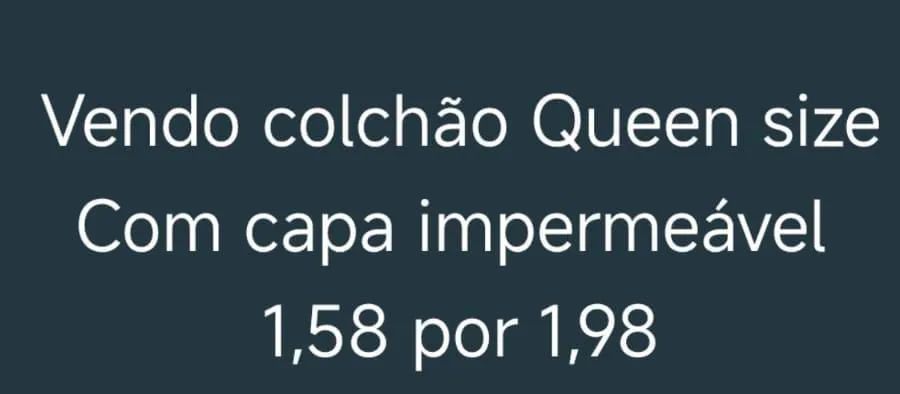 Colchão Queen Size com capa Impermeável