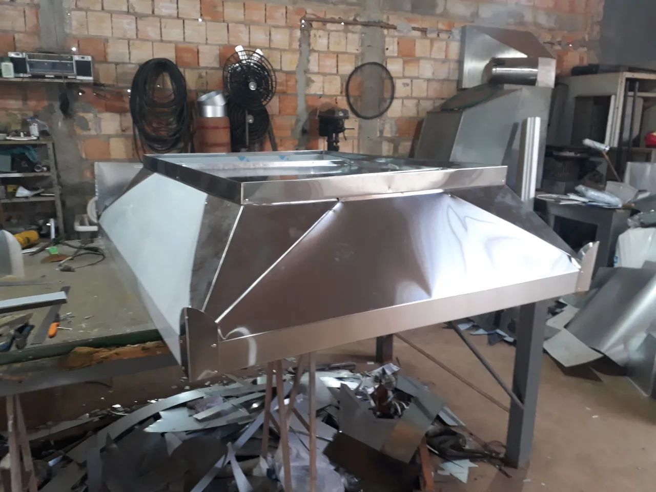 Coifa de aço inox para cozinha industrial - Foto 2