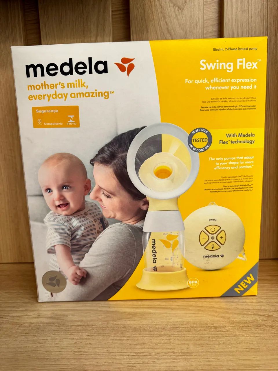 Extrator de Leite Materno Elétrico Medela Swign Flex com 1 unidade