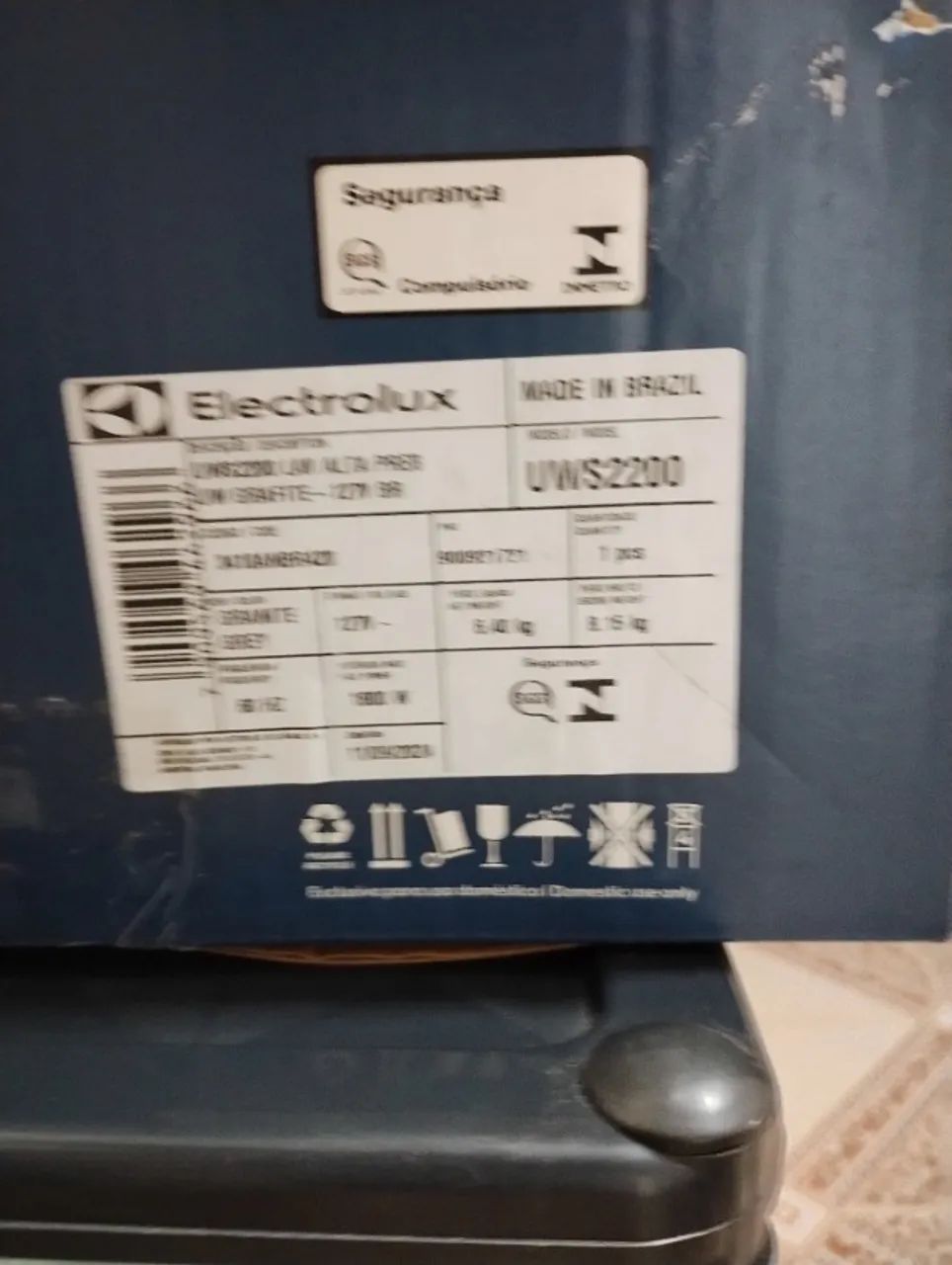 Lavadora De Alta Pressão Electrolux Ultrawash Uws2200 110v Cor Cinza Frequência 60 - Foto 5