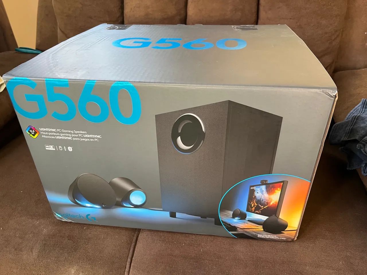 Auto falantes para games longitech g560 rgb novo Parcelo no cartão com taxa da máquina 