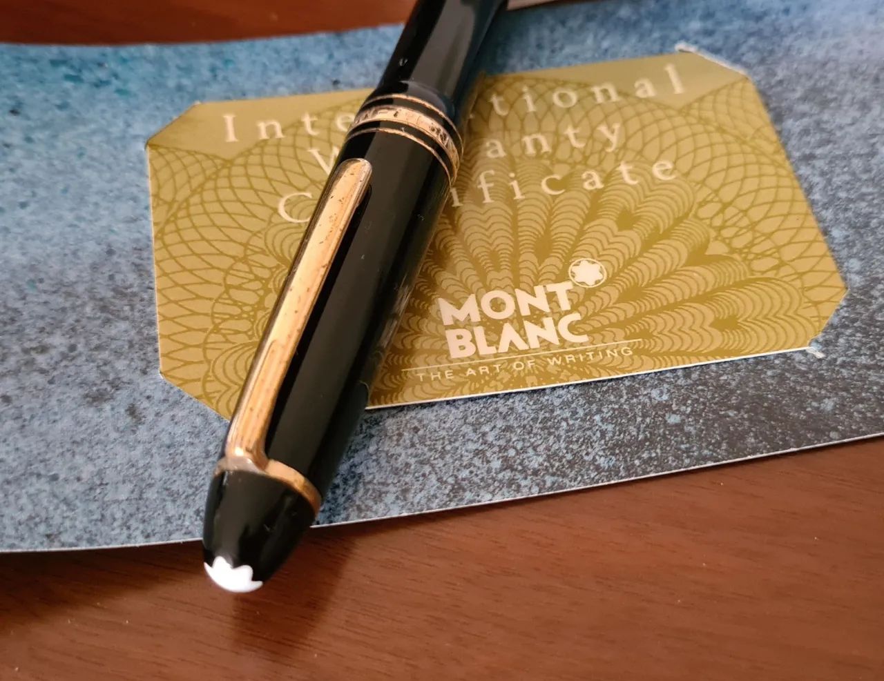 Caneta Montblanc Meisterstück LeGrand com estojo e certificado original. - Foto 2