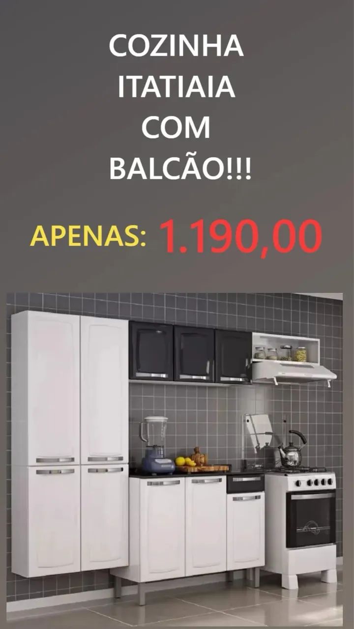Cozinha de aço completa Itatiaia 