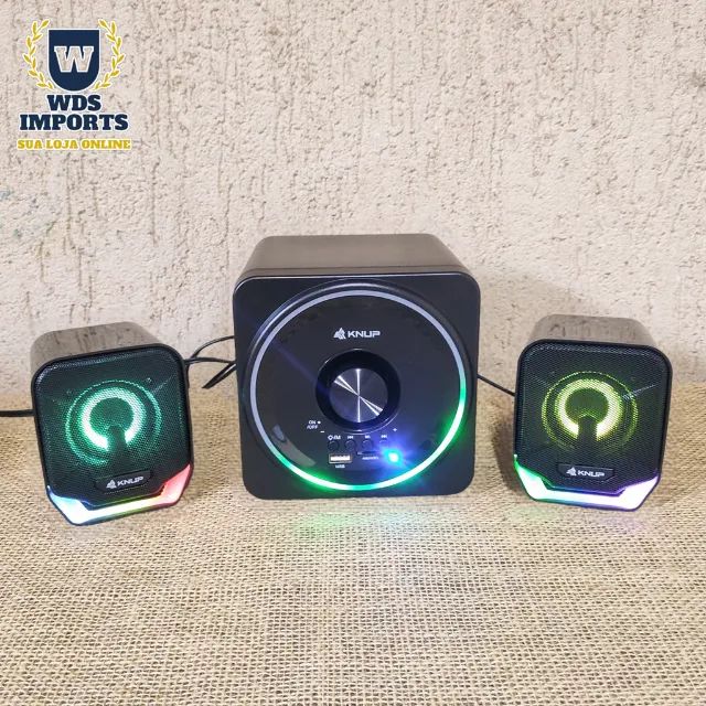 Caixa De Som para Pc e Notebook 2.1 Bluetooth Knup - Foto 3