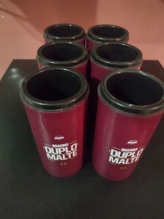 Conjunto de 6 porta latas da duplo malte