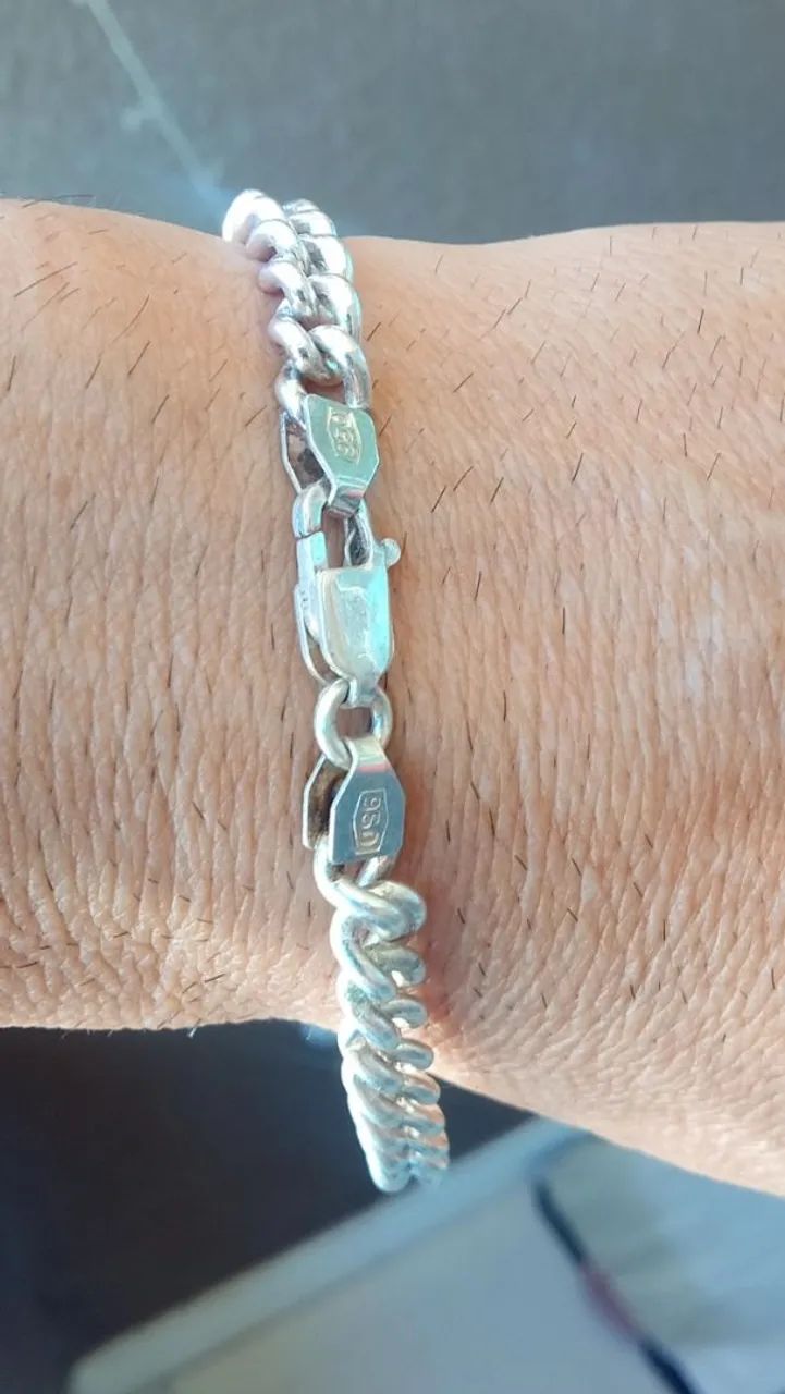 Pulseira em prata 950 - Foto 4