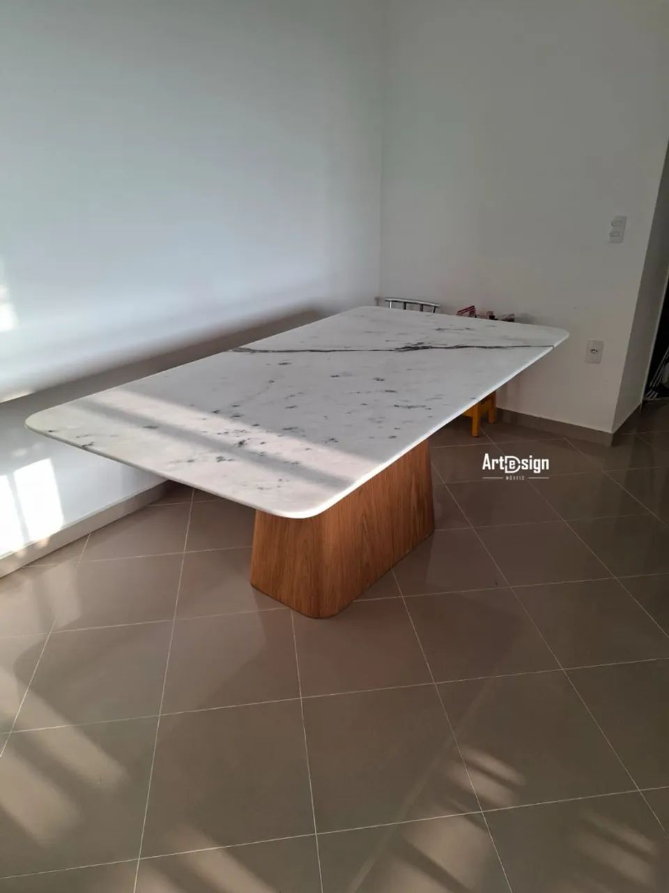 Mesa retangular em Mármore - Foto 4