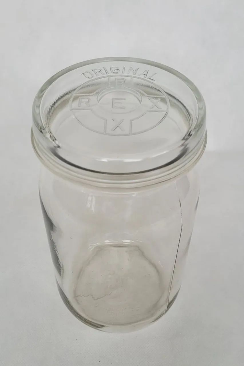 Pote de vidro alemão Rex anos 10/20 - Foto 2