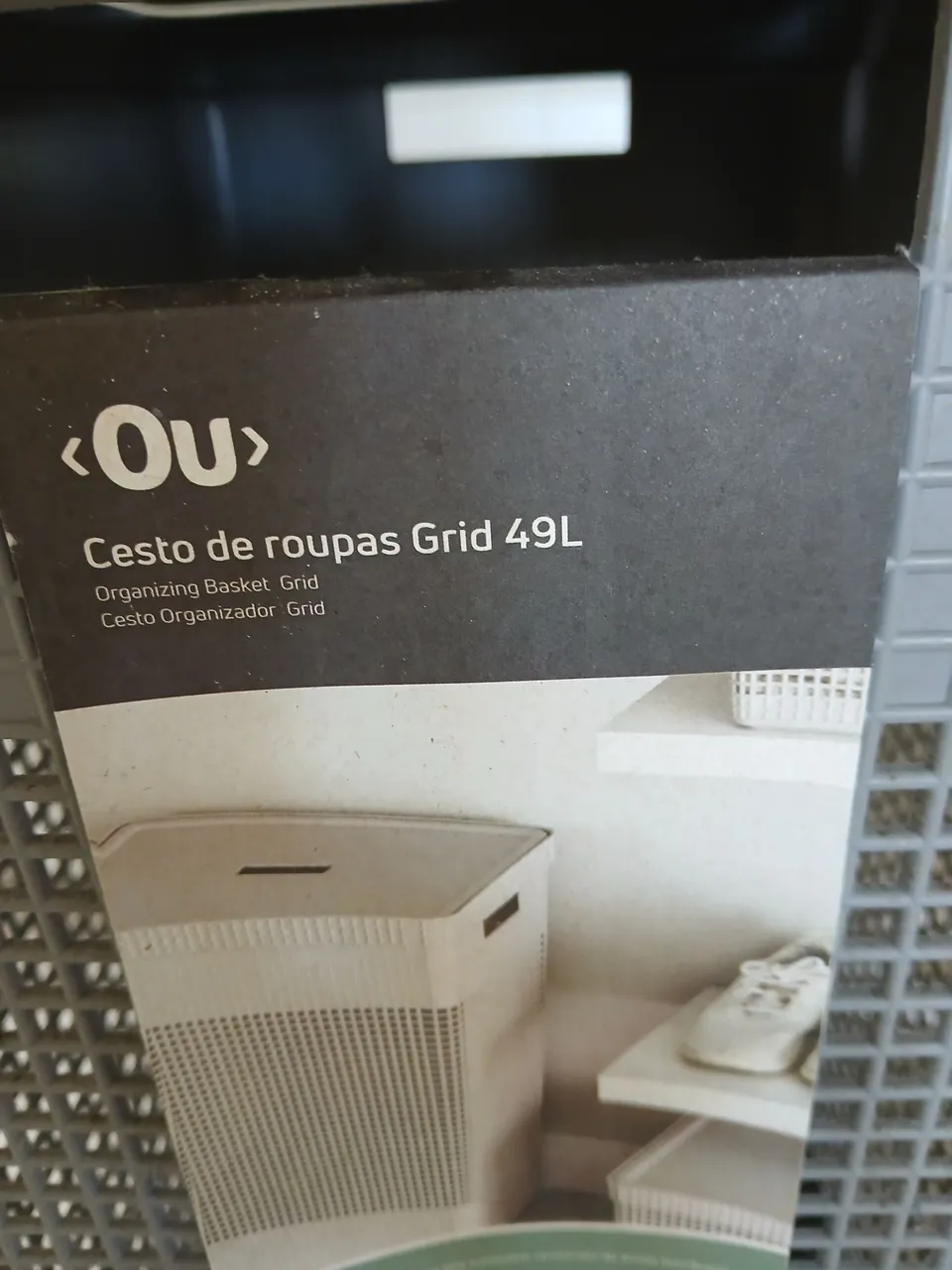 Cesto de Roupas Grid 49L