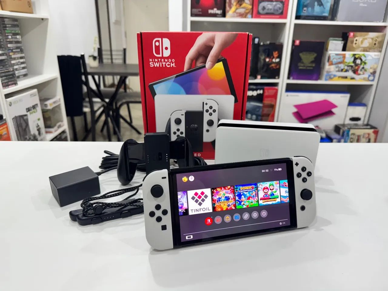 Vendo Nintendo Switch Oled 128gb Desbloqueado - Foto 5