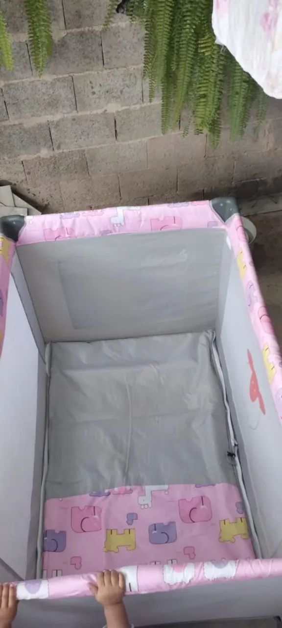 Mini berço portátil voyage rosa
