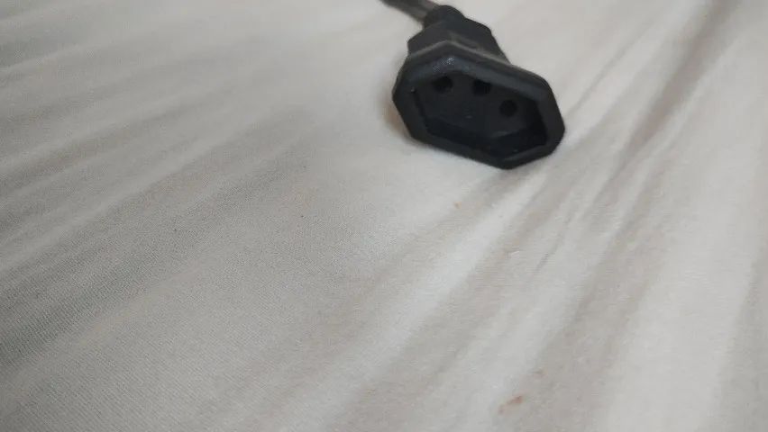 Extensão Cordão Prolongador 3 Pinos 20a 90 Graus 50 Cm Preto - Foto 2