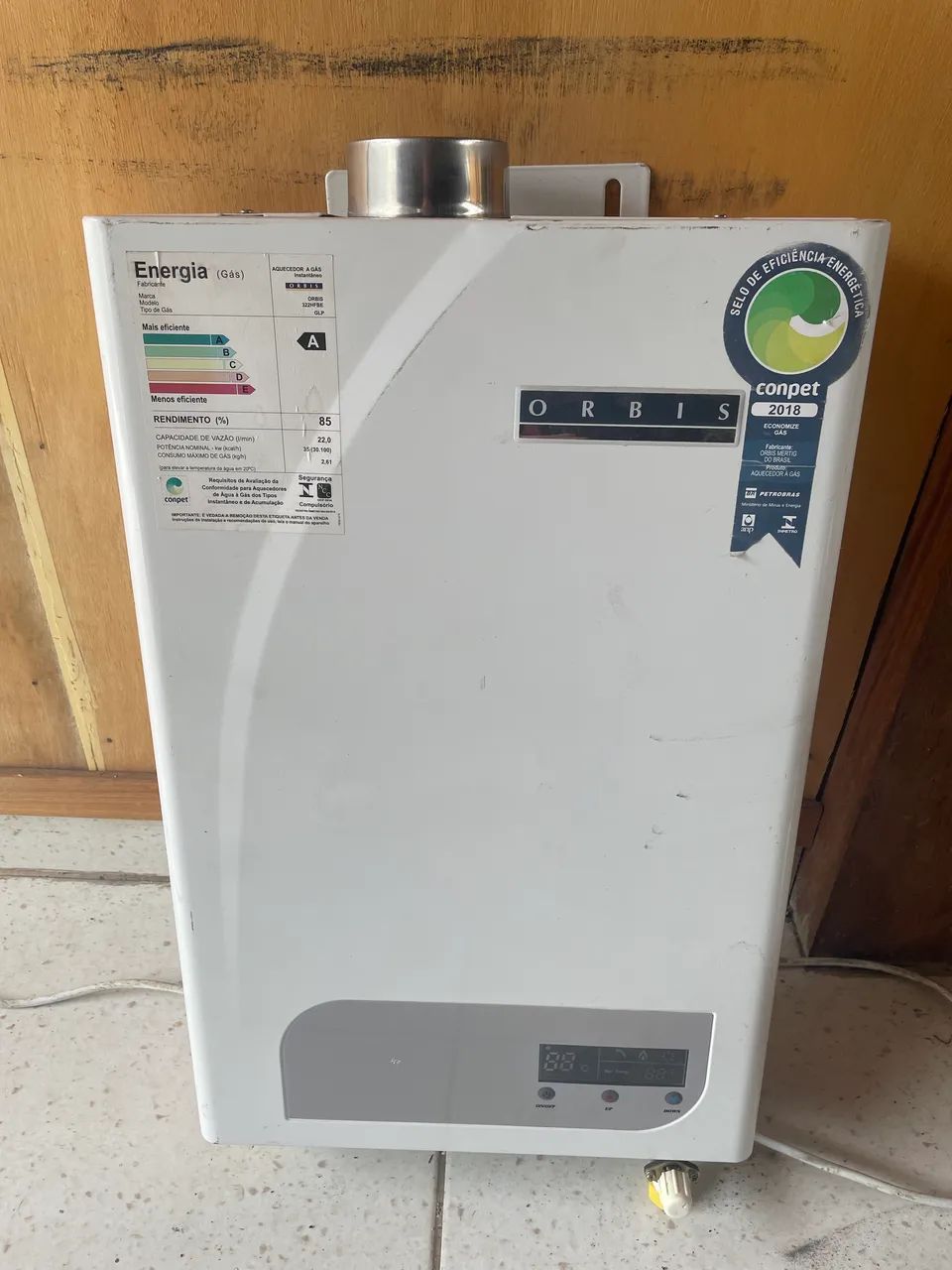 Aquecedor de passagem ORBIS GPL GRANDE - Foto 2