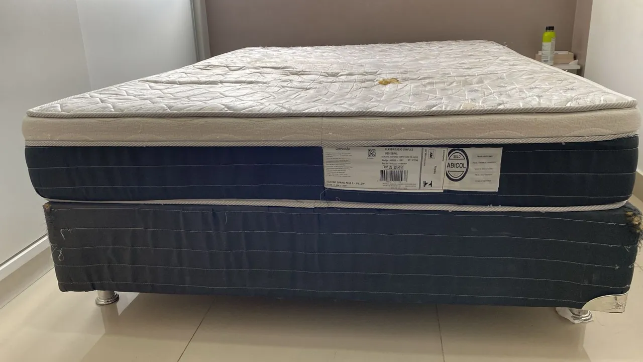 COLCHÃO E BASE - QUEEN SIZE