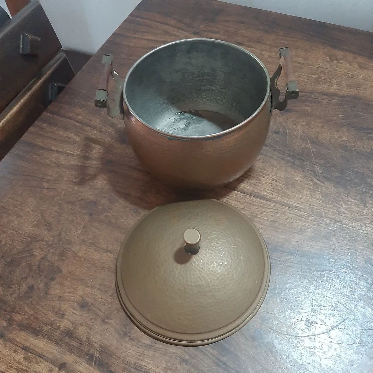 Panela de Cobre Antiga Decorativa - Foto 6