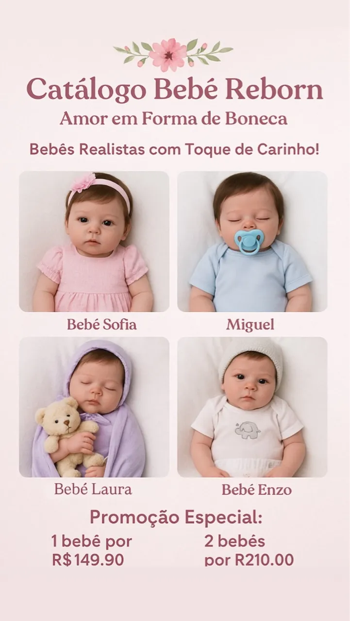 Catálogo Bebê Reborn - Amor em Forma de Boneca