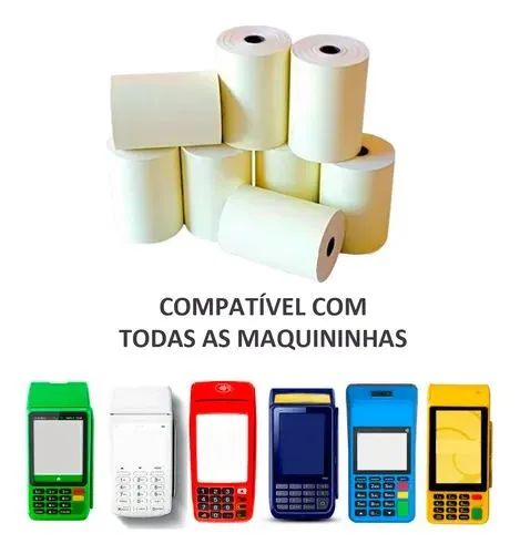 Kit 6x bobinas para máquina de cartão  - Foto 3