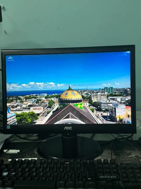 Monitor Aoc Led, 18.5 polegadas, Widescreen, Vga - E970swnL - Foto 4