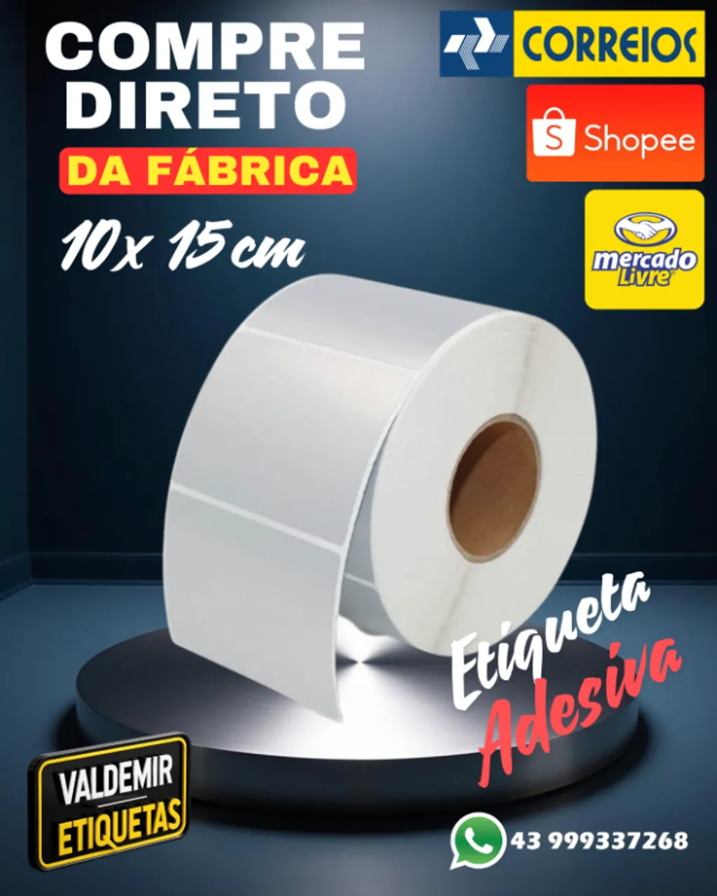 Etiquetas Adesivas para Envio de correio