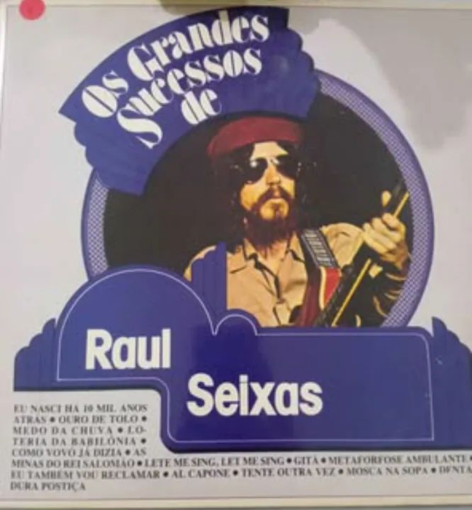 LP Raul Seixas, Os Grandes sucessos de Raul Seixas, capa e disco impecável. - Foto 2
