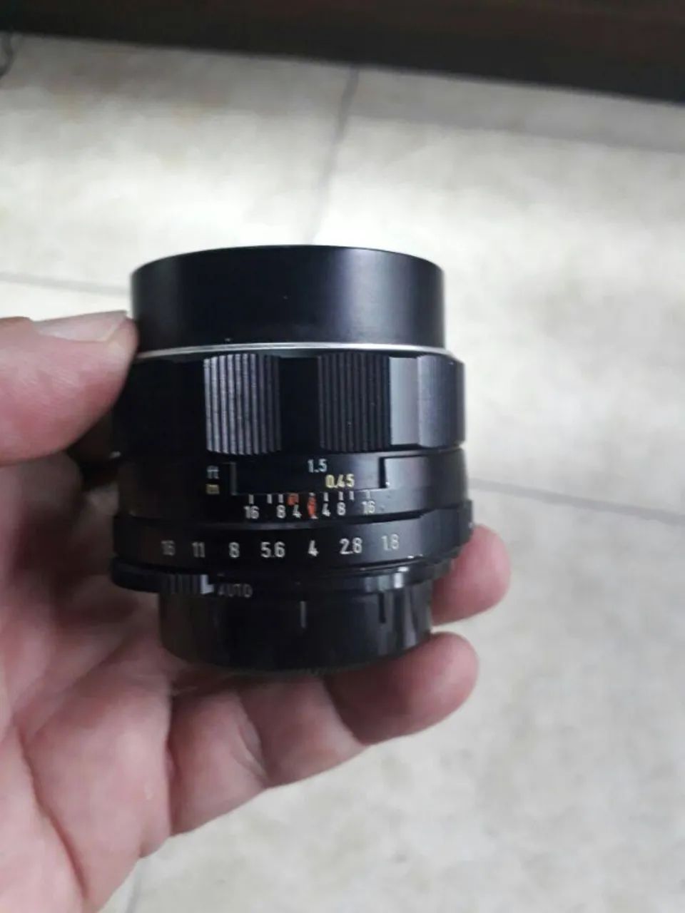Lente Takumar Super - Multi - Coated 1: 1.8/55, com estojo