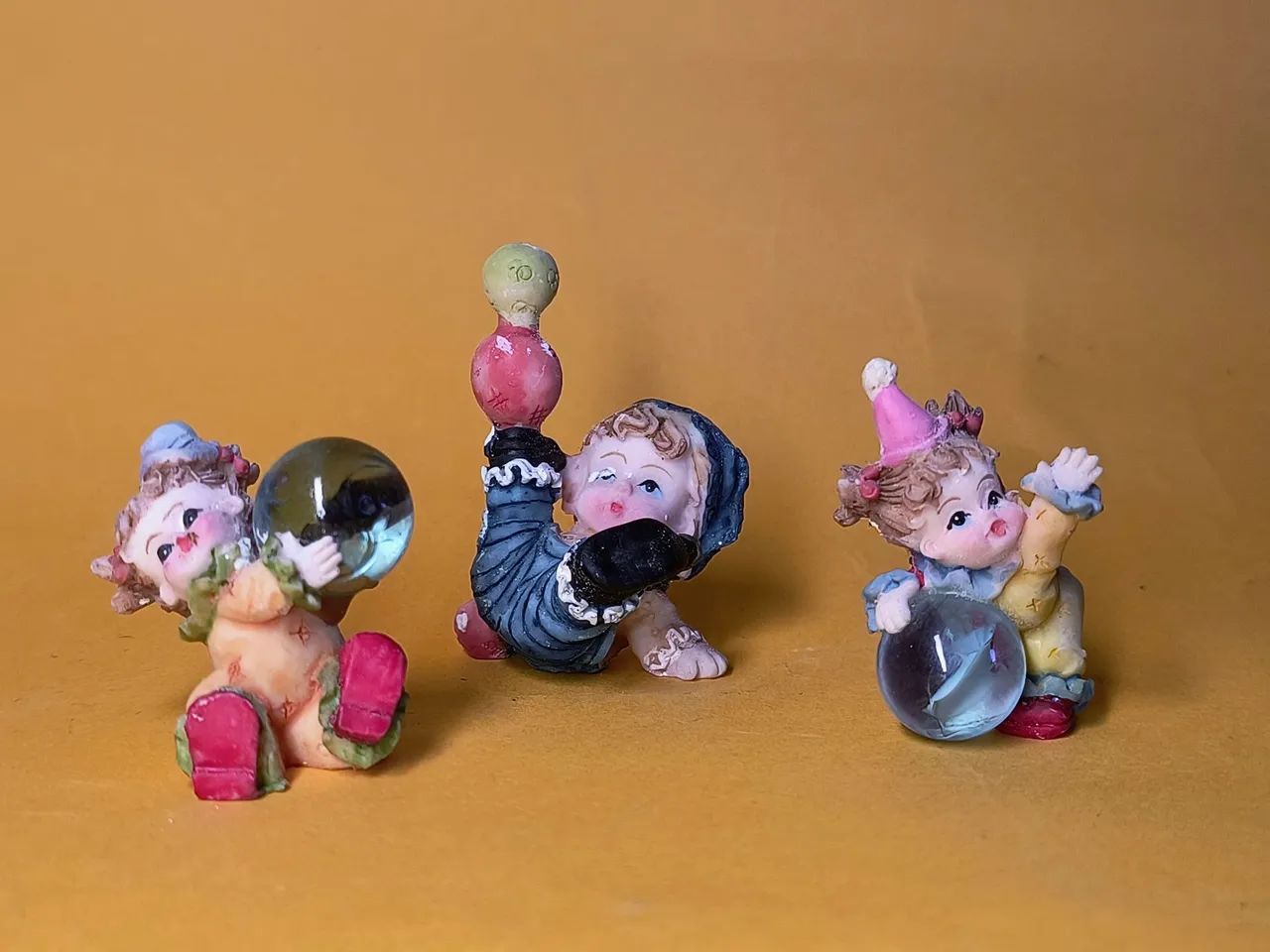 Bebês bibelô brincalhões bolinha de gude decoração colecionador arte antigo antiquario - Foto 3
