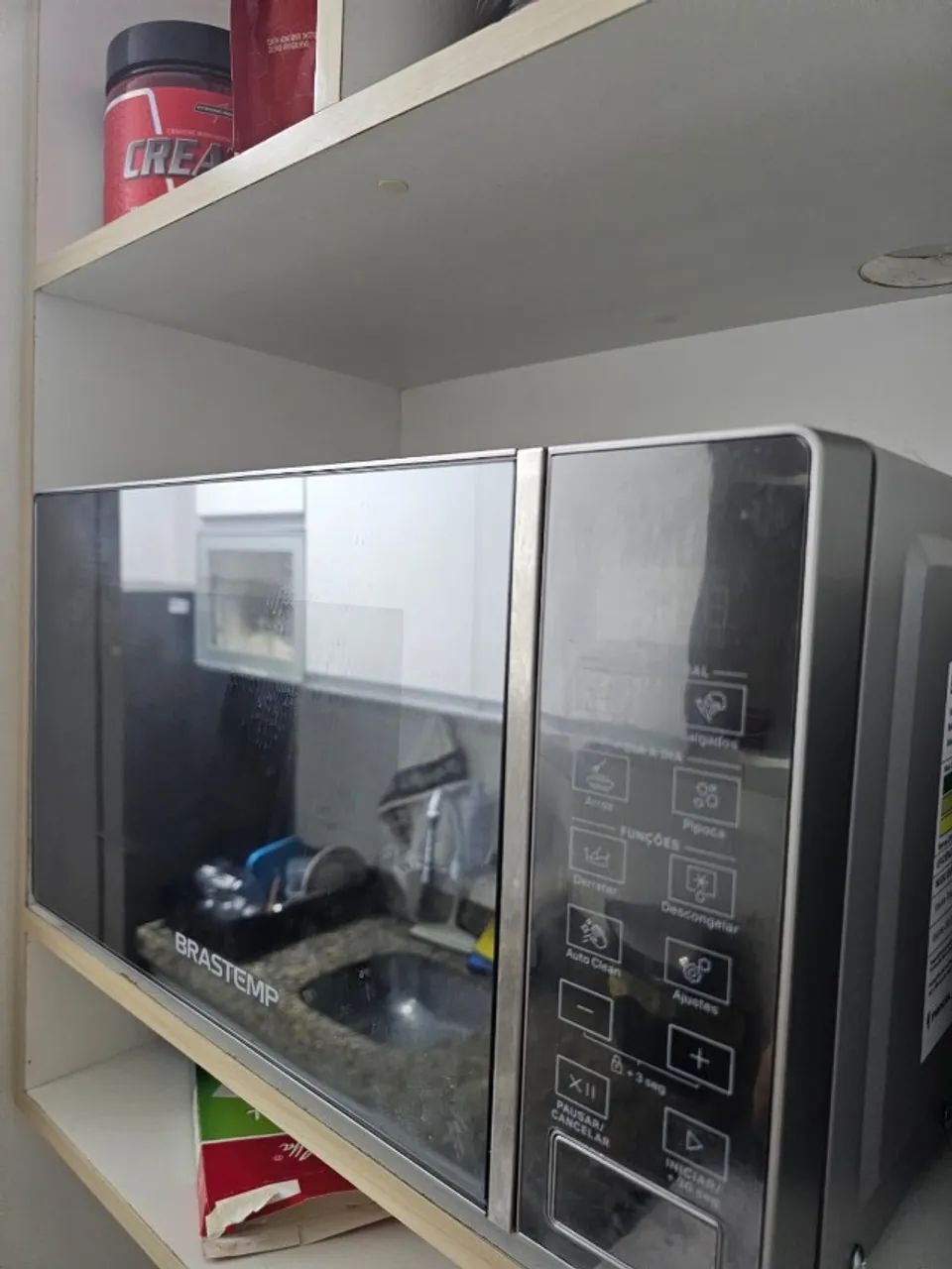 Micro-ondas Brastemp Inox 20L BMS20AR - 1 mês de uso + Nota Fiscal e Garantia - Foto 4