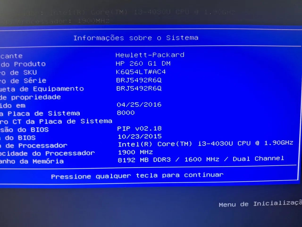 MiniPC HP 260 G1 DM - Intel Core i3 - 8GB RAM - 240GB SSD - 1.90GHz - Foto 3