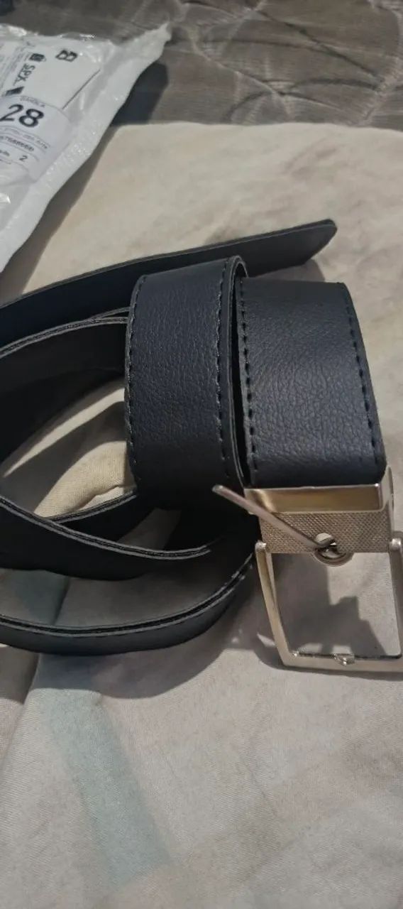  2 Cinto Masculino em Couro Sintético - Elegância e Estilo