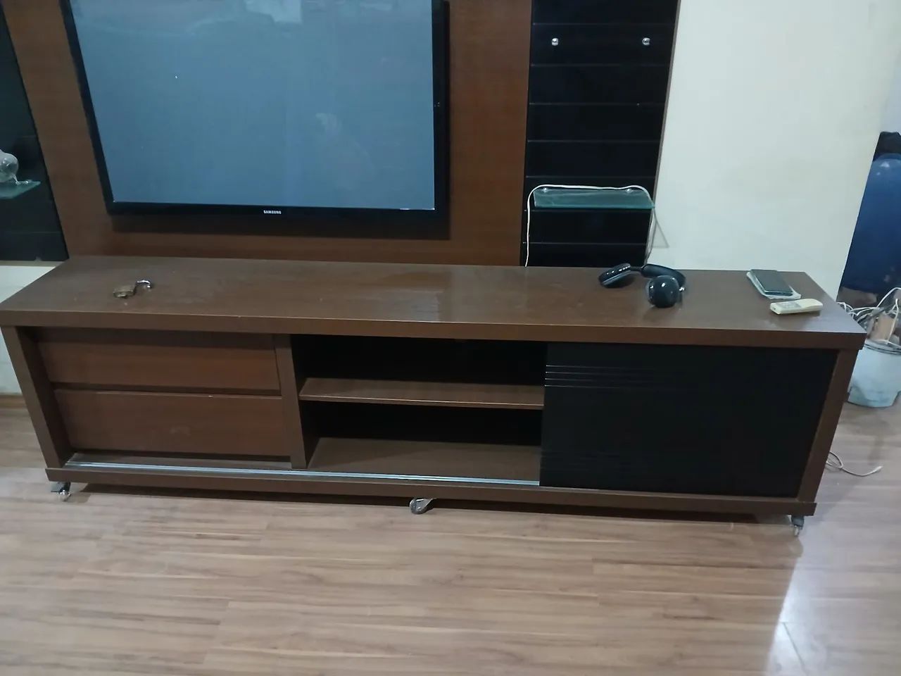 Rack com Painel para TV - Amadeirado - Foto 2