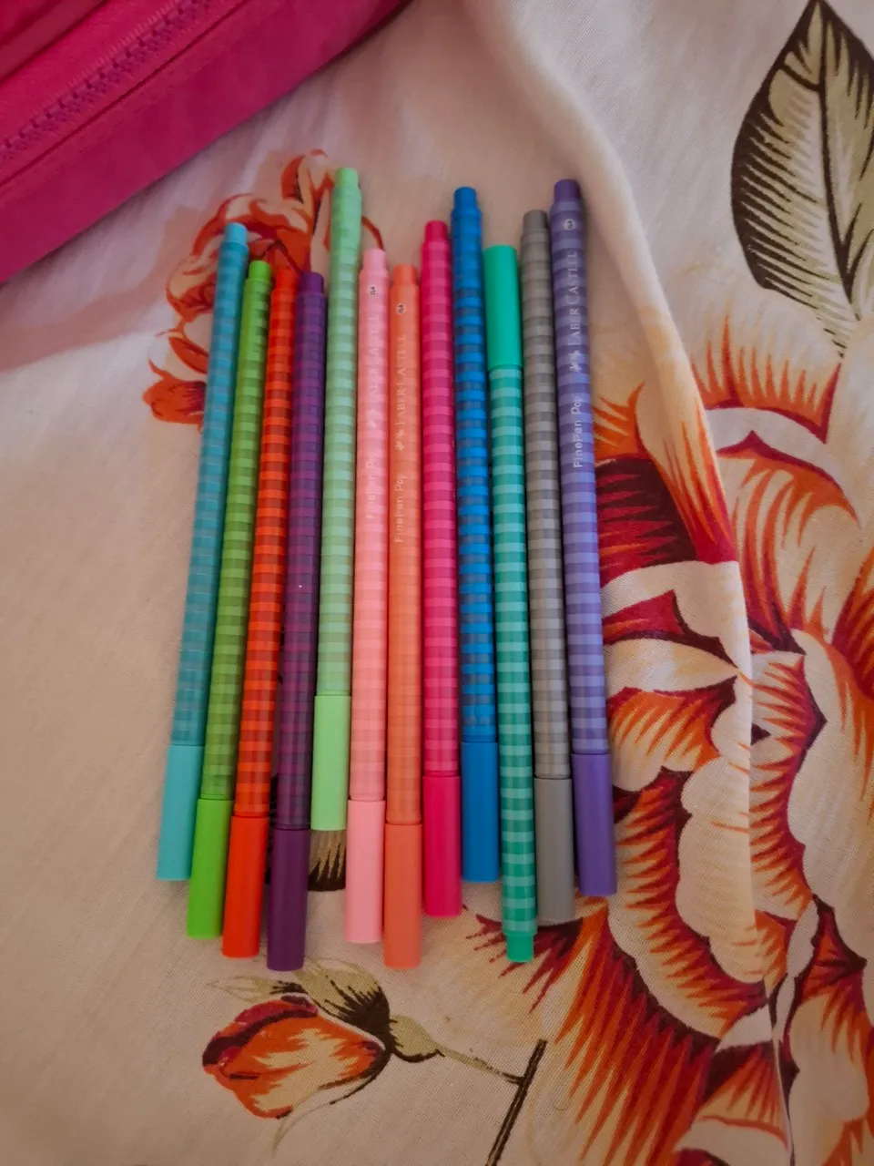 12 Canetas fine pen faber-castell