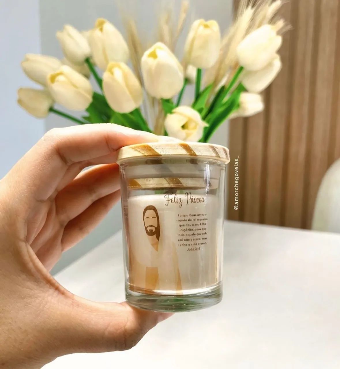 Kit presente dia das mães - vela aromática personalizada - Foto 5