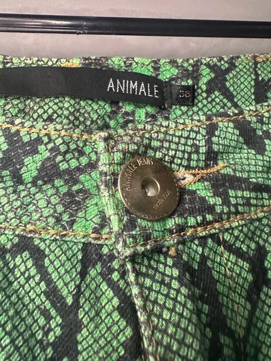 Calça Jeans Verde Animale 38 outlet brechó - Foto 4